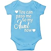 CBTwear You Can Pass Me to My Aunt Now - Baby Clothes - Funny Newborn Bodysuit Outfits for Boys and Girls