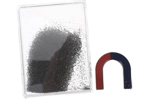 UKCOCO Iron Filings Powder Box for Physics Experiments Magnetic Field Line Demonstration Science Teaching