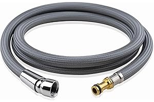 LIBERAQUAR Faucet Hose for Moen Kitchen Faucet Replacement Parts 159560, Fit for Moen a112.18.1m Pull out Faucet Sprayer Head Replacement Adapter, Hose for Sink Faucet, Brass Connector, 59"