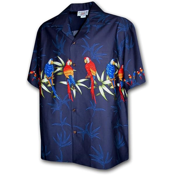 Amazon.com: Pacific Legend Parrots Hawaiian Shirt Red 3531-S
