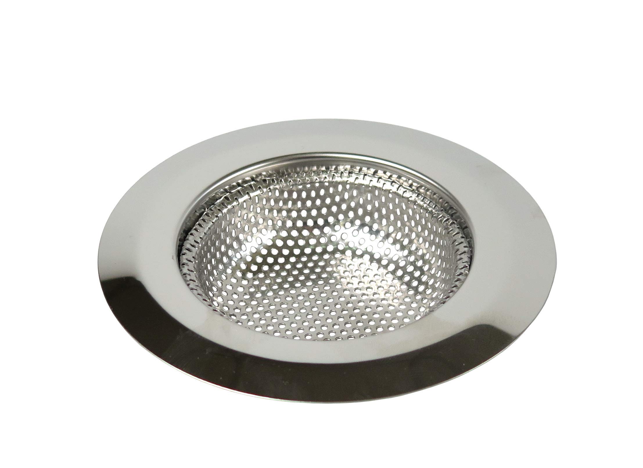 Tredoni 11.5cm Sink Drain Dense Strainer - Stainless Steel Drain Filter for ~7.6cm//3" Drain Openings (Dense Strainer)
