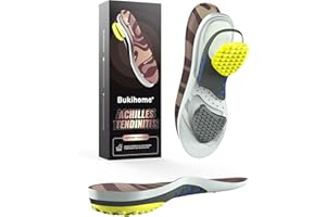 Achilles Tendonitis Insoles for Men & Women – Heel Pain Relief Insoles with Ultra-Cushioned Heel Support for Achilles Tendoni