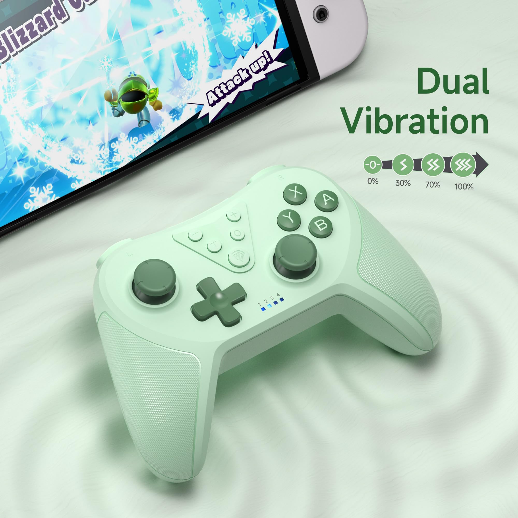 EasySMX Wireless Pro Controller for Switch/Switch Lite/Switch OLED, T37 Wireless Switch Controller with 6-Axis Gyro, Motion Support, Adjustable Dual Turbo, Enhanced Switch Remote Gamepad