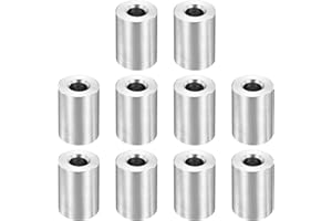 PATIKIL M6 Stainless Steel Spacers, 12Pcs Metal Spacer 6mm ID x 14mm OD x 20mm L Screw Standoff for 1/4" or M6 Screw