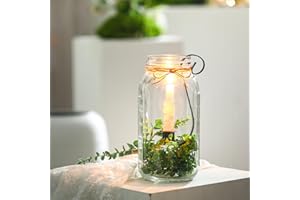 ZONON 2 Pcs Mason Jar Candle Holder Farmhouse Hook Taper Candle Holder Insert Iron Vintage Rustic Christmas Decor Wedding Table Centerpiece Fits 2 Qt Jar Glass Vases for Rustic Fall Home Decor Outdoor