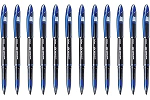 UNI-BALL uniball Air Porous Point Pens, Medium Point (0.7mm), Blue, 12 Pack