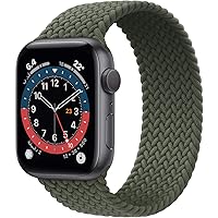 PumpRush Braided Solo Loop Band Compatible with Apple Watch Band 38mm 40mm 42mm 44mm,Soft Braided Stretchy Apple…