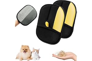 ensthee Pet Hair Removal Glove for Cats & Dogs, 2025 New Pet Hair Remover Brushing Gloves, Reusable Pet Hair Remover Glove, Double-Sided for Couch, Clothing, Carpet, Car Seat (2)