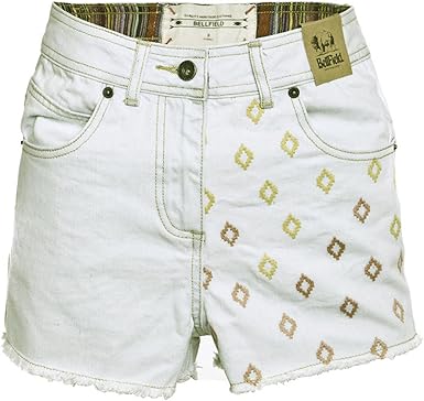 patterned high waisted shorts