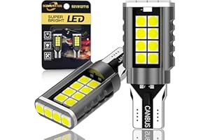 KIMLATAR 921 LED Bulbs Reverse Light Upgrade 600% Super Bright White 912 T15 Back up lights,W16W 912 LED Bulb Direct Reverse Replacement Lamps（Pack of 2）
