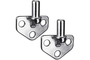 Insaga 304 Stainless Steel Gate Hinges Heavy Duty, Non-Welded Gate Hardware, 2pcs Wall Mount Gate Hinge, Chain Link Gate Hinge with 5/8'' Hinge Pin, Horizontal Design