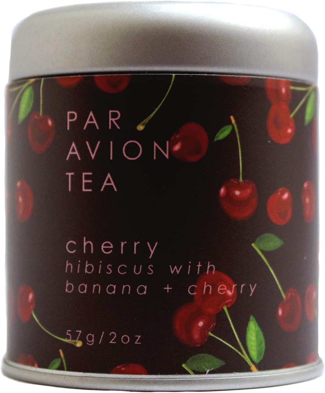 Par Avion Tea, Cherry - Small Batch Loose Leaf Hibiscus with Banana + Cherry - 2 oz