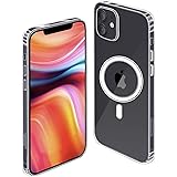 KIKET Clear Case Compatible with iPhone 12/12 Pro MagSafe Charging, [Anti-Yellowing], Ultra Slim Anti-Fall Scratch Cover, Sup