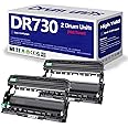 Compatible DR730 Drum Unit 2 Pack Replacement for Brother DR-730 DR760 760 Drum for HL-L2350DW HL-L2370DW HL-L2395DW HL-L2325DW MFC-L2750DW MFC-L2710DW L2690DW Printer (Not Toner)