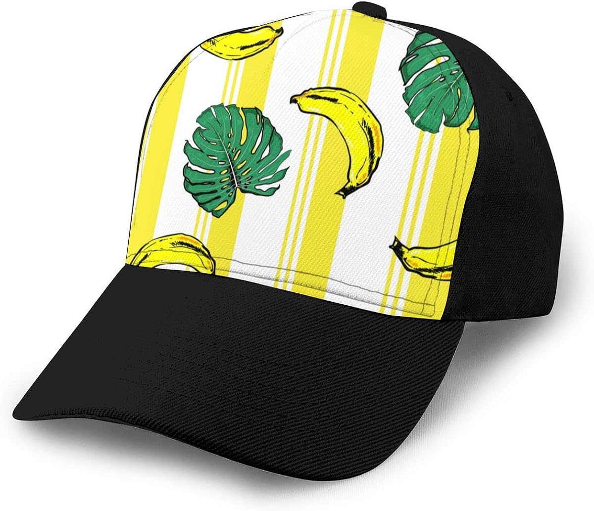 Banana Classic Style Baseball Cap All Cotton Made Adjustable Fits Men Women Low Profile Hat One