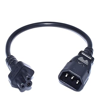 Amazon Com Iec 320 C14 Male Plug To C5 Female Adapter Cable Iec 3