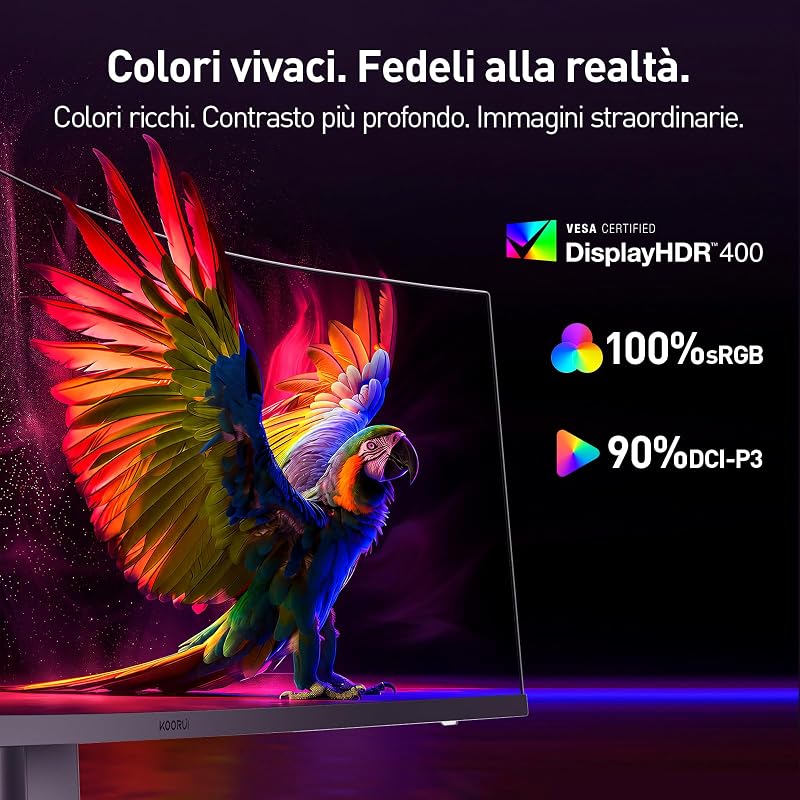 Monitor Gaming Curvo 34 Pollici 200Hz WQHD HDR400 PIP PBP HDMI/DP