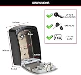 Master Lock Extra Large Key Safe Wall Mounted Outdoor 106 x 146 x 53 mm view 6