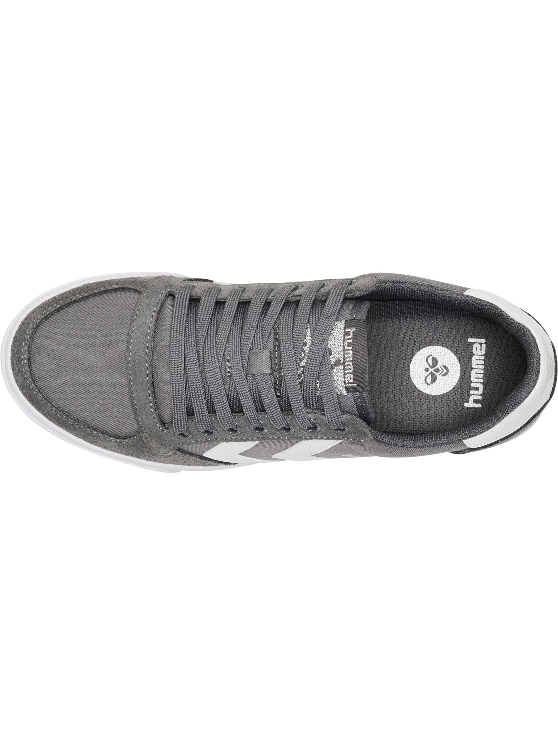 hummel Unisex Slimmer Stadil Low Sneaker, White/Grey, Size 45 7