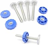 SZWLJ Stair Gate Spare Set 4 Pack M10 Pressure Fit Spindles 10 cm Blue view 3