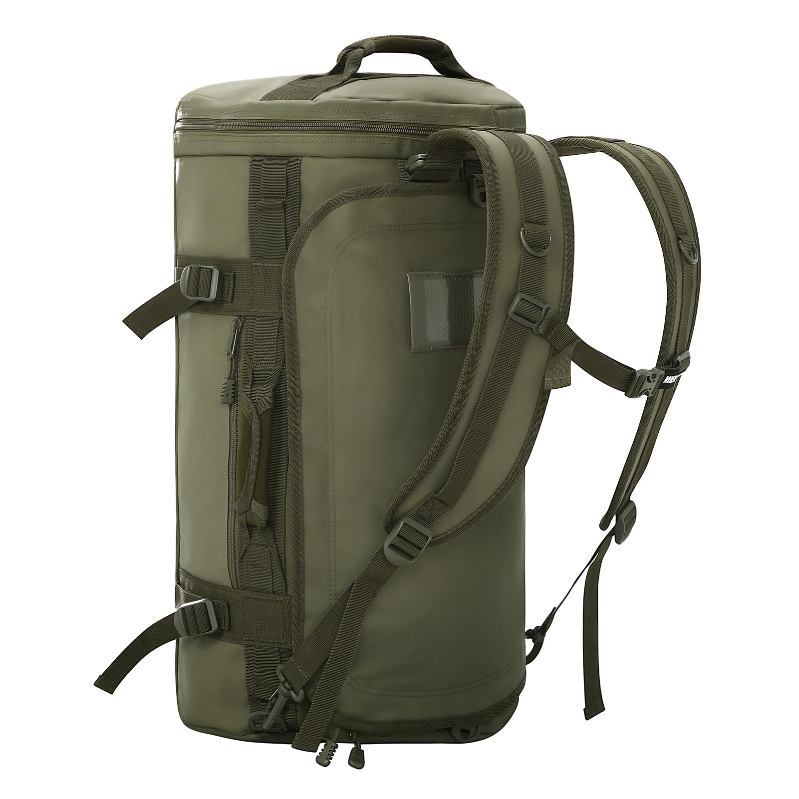 MIER Large Duffel Backpack Sports Gym Bag with Shoe Compartment, Heavy Duty and Water Resistant, Dark Green, 45L