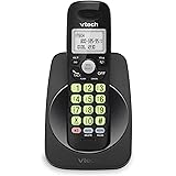 VTech VG101-11 DECT 6.0 Cordless Phone for Home, Blue-White Backlit Display, Backlit Big Buttons, Full Duplex Speakerphone, C