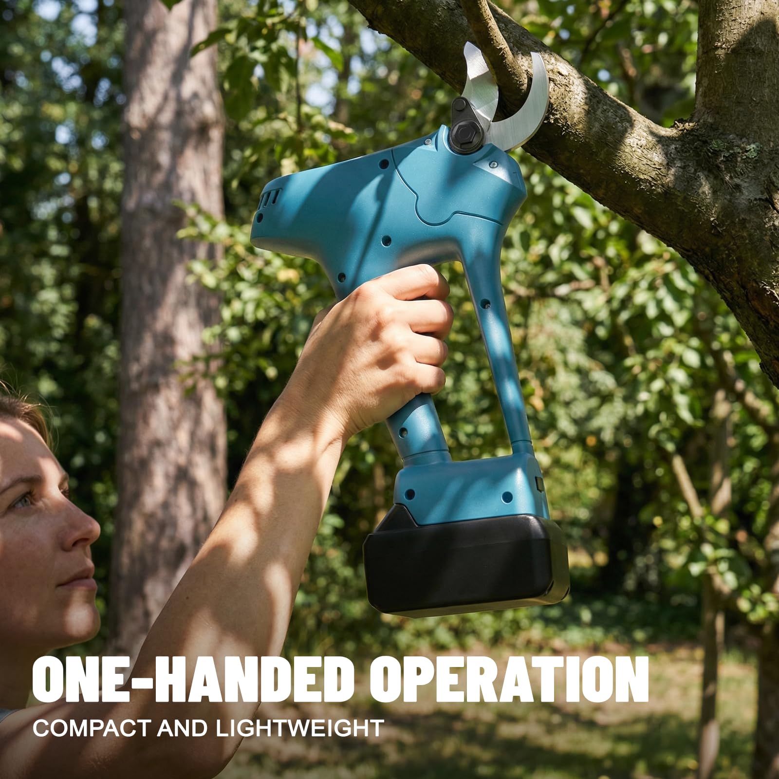 Akku-Astschere für Makita-18V-Batterie, Elektrische Gartenschere mit 30mm SK5 Verchromter High-Carbon-Stahl Klinge und LCD Anzeige (ohne Batterie) 4