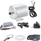 BLDC 72V 3000W Brushless Motor Kit with 50A Controller, Throttle, Pedal | Kunray 24 Mosfet BLDC Controller,Foot Pedal Throttle,Motor Kit for Electric Scooter Engine Motorcycle DIY Part Conversion Kit