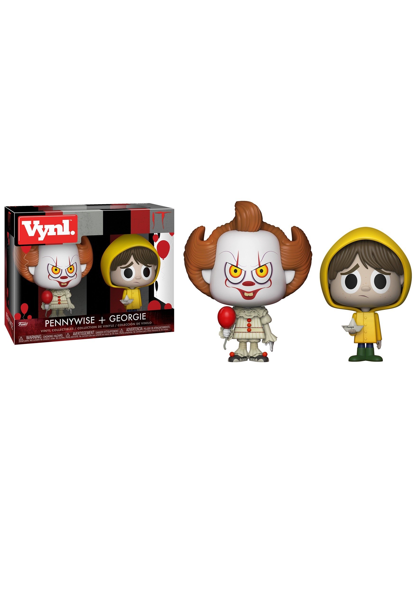 Last Level Figures Pack of 2 Pennywise and Georgie 9 cm