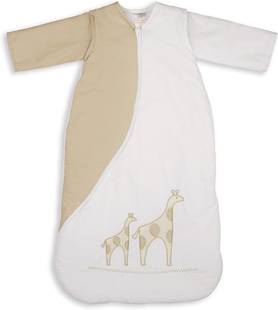 PurFlo Embroidered SleepSac 1.0 Tog (Giraffe Natural, 9 18 Mths) Baby
