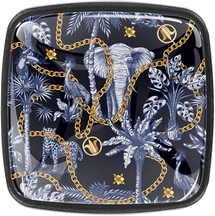 Perillas de muebles Cadena de elefante Perilla del cajón del tocador