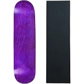 Skateboard Deck Pro 7-Ply Canadian Maple STAINED PURPLE With Griptape