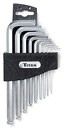 Titan 12736 9 Piece Metric Detent Ball Hex Key Set