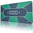 VEVOR Poker Table Top, 70 x 35 Inch Poker Mat for Table, 6-8 Players Foldable Poker Table Top with Carrying Bag, Folding Poker Table Topper for Poker Games, Poker Room, Rectangle, Green