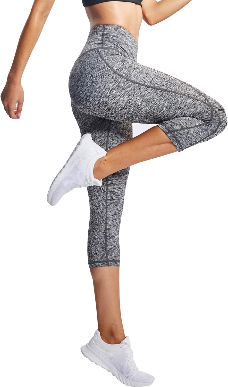 Neleus Women's Yoga Capris Tummy Control High Waist Workout Pants at  Women’s Clothing store
