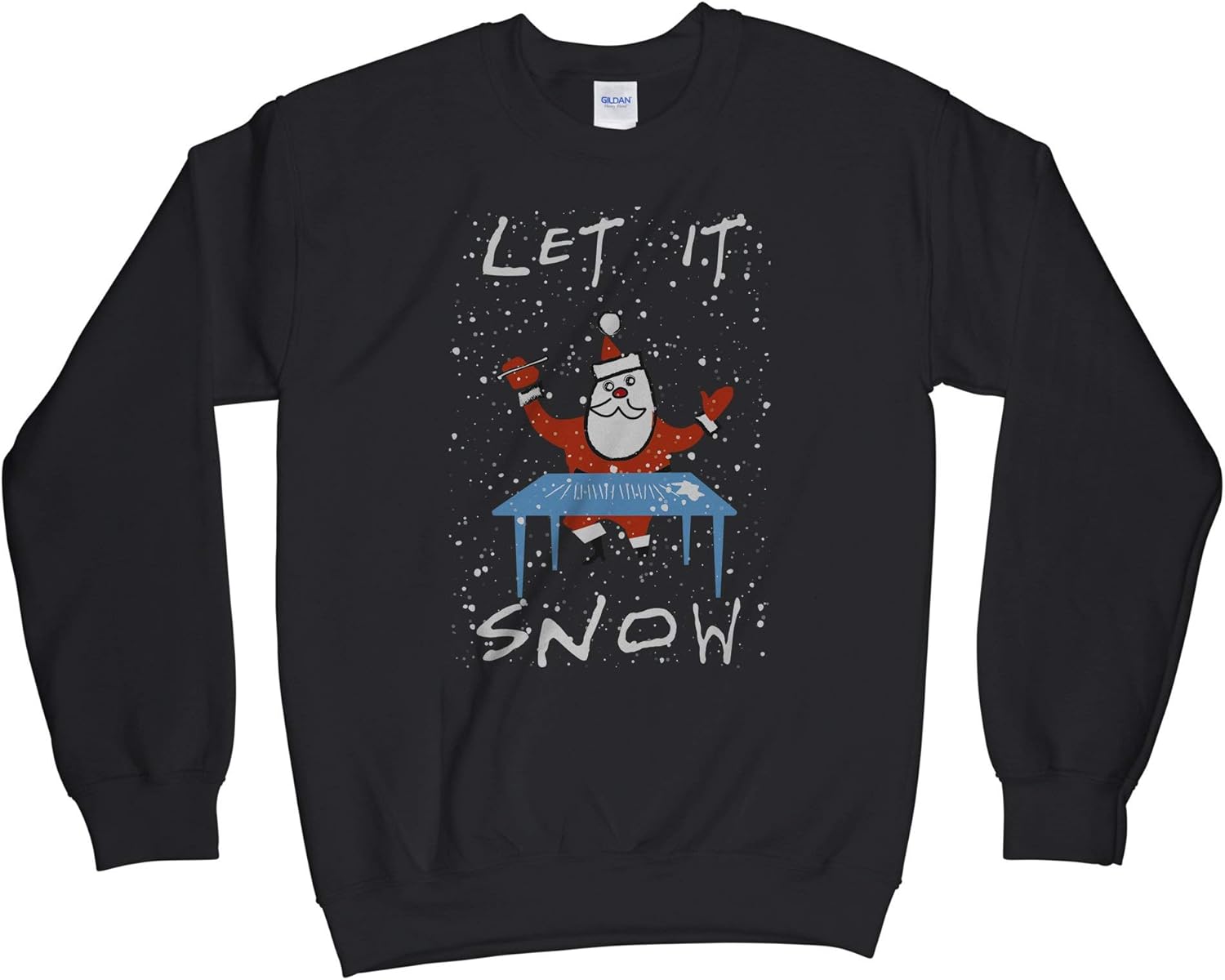 Amazon.com: Santa Cocaine Sweater Let It Snow Santa Sweater Sweatshirt: Clothing