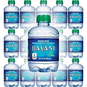 Dasani Purified Water, 10 Fl Oz (Pack of 15, Total of 150 Fl Oz)
