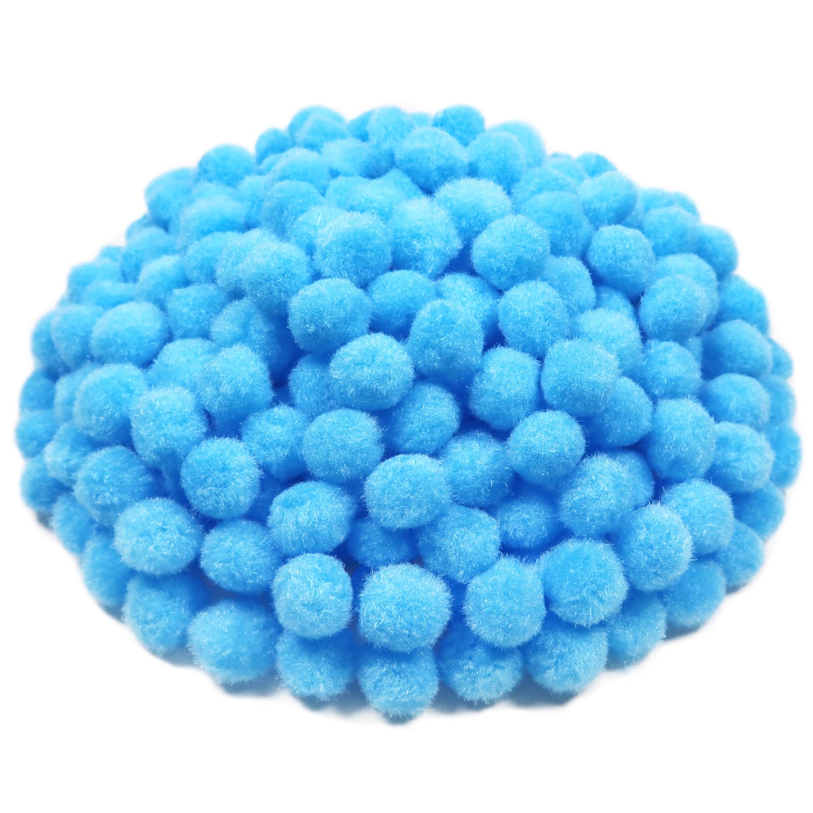 TOAOB 300pcs Blue Pom Poms 20mm Fluffy Felt Balls Fuzzy Pompoms for Crafting DIY Crafts Decorations — image 1