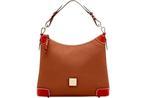 Dooney & Bourke Women's Hobo Shoulder Bag in Pebble Grain Leather, Large Handbag with Adjustable Shoulder Strap