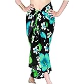 CHAINUPON Womens Beach Pareos Sarong Sheer Long Swimsuit Cover Ups Bikini Wrap Skirt