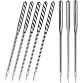 100 Pcs Size 100/16 Universal Leather&amp;Jeans Sewing Machine Needles, Heavy Duty Machine Needles for Thickened Fabrics, Compatible with Home Sewing Machine