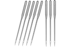 HLARTNET 100 Pcs Size 100/16 Universal Leather&Jeans Sewing Machine Needles, Heavy Duty Machine Needles for Thickened Fabrics, Compatible with Home Sewing Machine