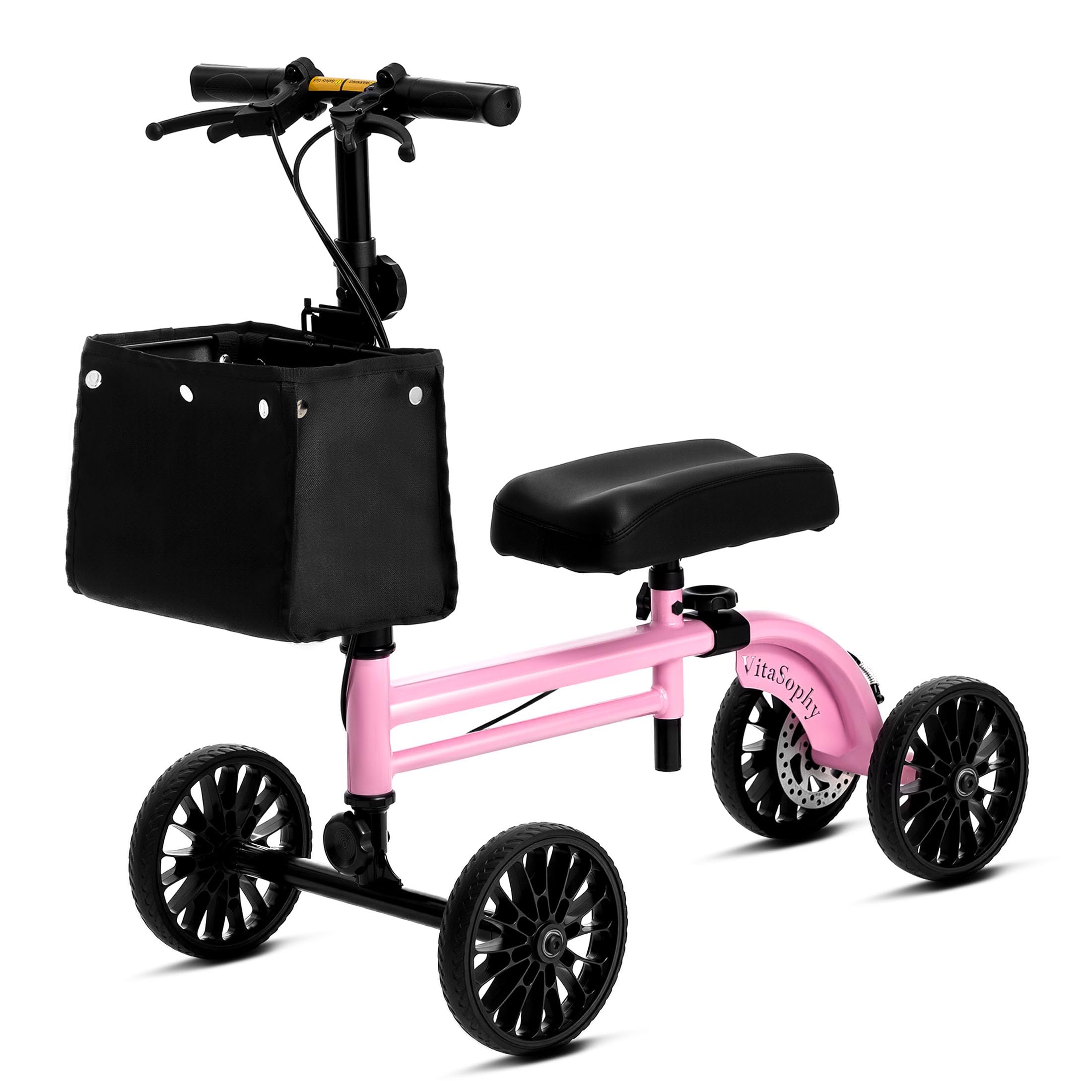 Photo 1 of (used)(incomplete)(sold for parts) VitaSophy Knee Scooter with Disc Brake System, Steerable Knee Walker for Adults for Foot Surgery, Broken Ankle