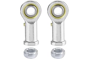 ZOWZEA 2Pcs PHSB6 Rod End Bearing 3/8 Inch Bore Pre-Lubricated 3/8-24 Female Thread Right Hand Heim Joint with Jam Nuts