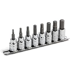 Powerbuilt Hex Bit Socket Set, 8 Piece, 3/8 Inch