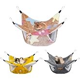 YedsIntu 3 Pcs Guinea Pig Hammock, Rat Ferret Hanging Hammock Guinea Pig Accessories for Small Animals Chinchilla Parrot Sugar Glider Ferret Hamster Squirrel (11"&times;11")