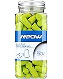 Mpow Foam Earplug, 34dB Highest NRR, 60 Pairs with Aluminum Carry Case, for Hearing Protection, Noise Reduction, Hunting Season, Sleeping, Snoring, Working, Shooting, Travel, Concert