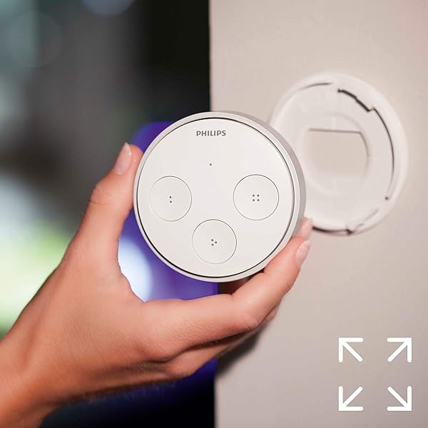 Philips Hue Tap   Interruptor funciona sin pilas puede colocarse en la pared compatible con Apple Homekit y Google Home