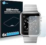6x Screen Protector for Apple Watch (2014, 42mm) Protection Film - Crystal-Clear, Bubble-Free