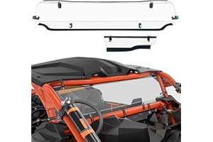 StarknightMT X3 Rear Windshield, X3 Back Window Windscreen Compatible with 2017-2025 Can Am Maverick X3& X3 Max (Except for XMR Models) Heavy Duty Clear